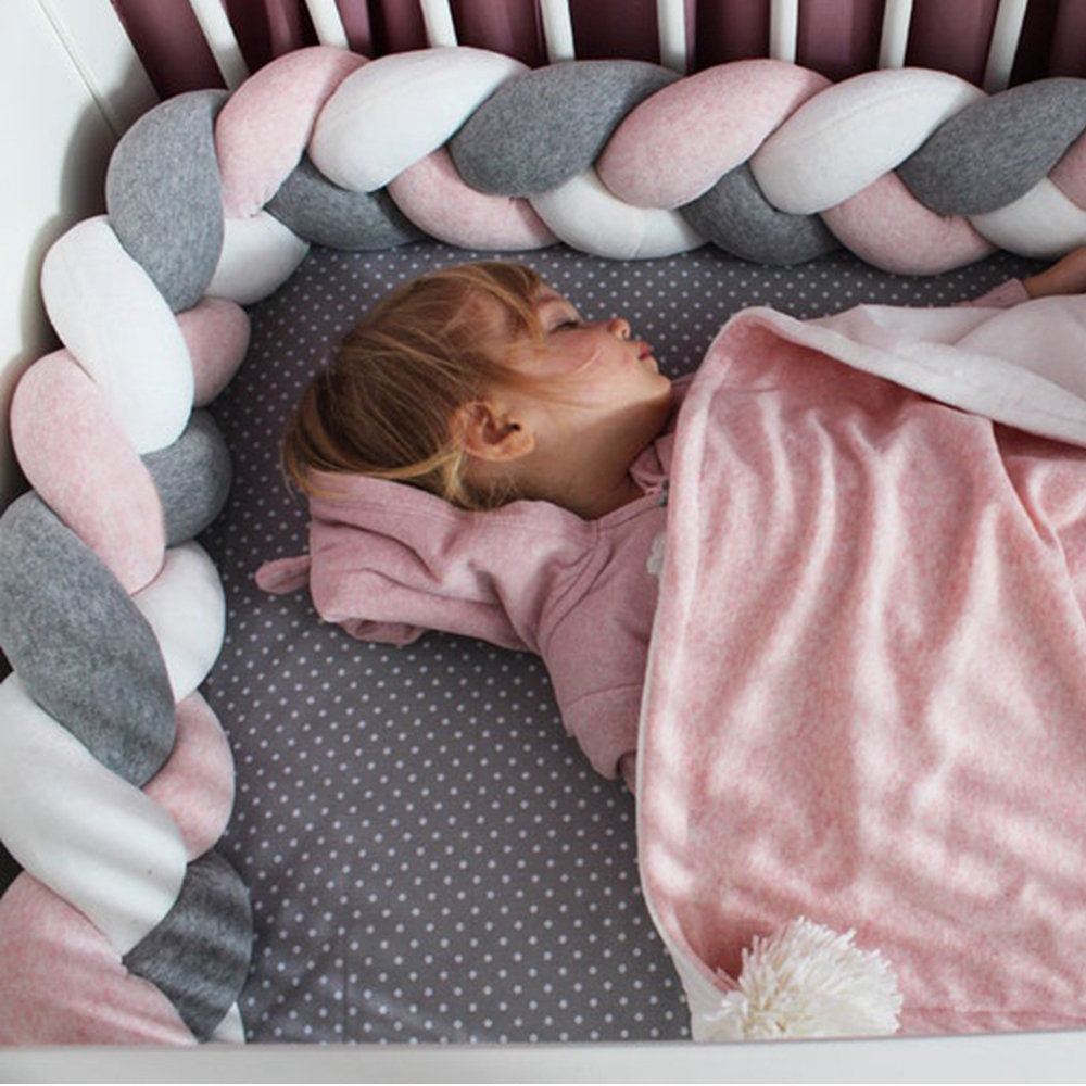 1M/2M/3M/4M Braid Baby Bed Bum - Baby Nursery Pillow 评论和价格