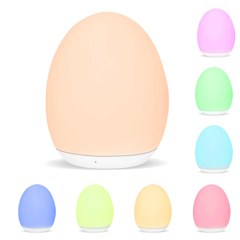 LED Dimmable Bedside Lamp Rech - Baby Nursery Egg Light 评论和价格