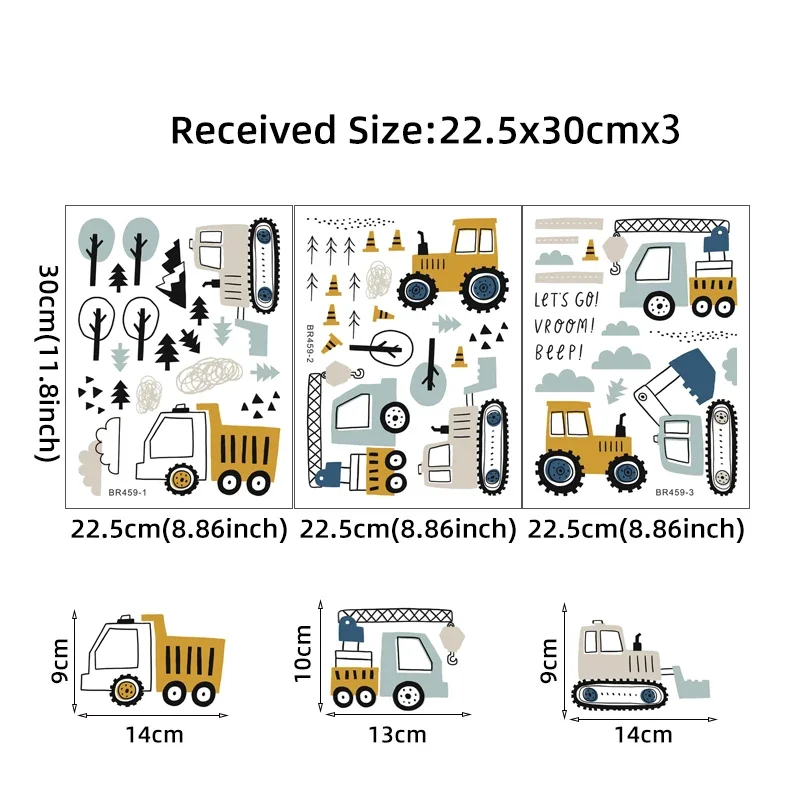 Hand Drawn Cute Cars Cargo Tru - Baby Nursery Products 评论和价格