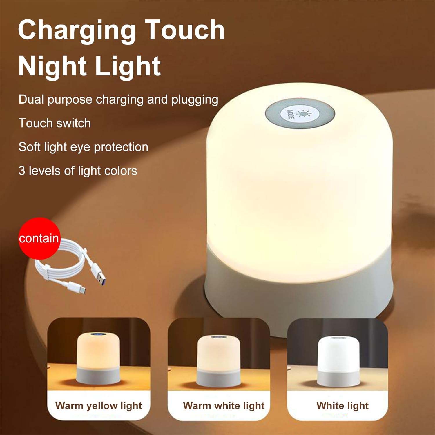 1pcPortable Baby Night Light,3 - Baby Nursery Egg Light 评论和价格