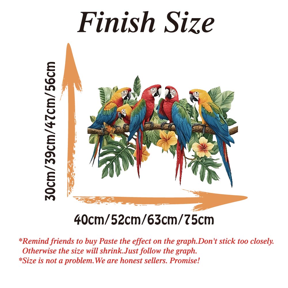 3Pcs Parrots on Branch Wall St - Baby Nursery Products 评论和价格