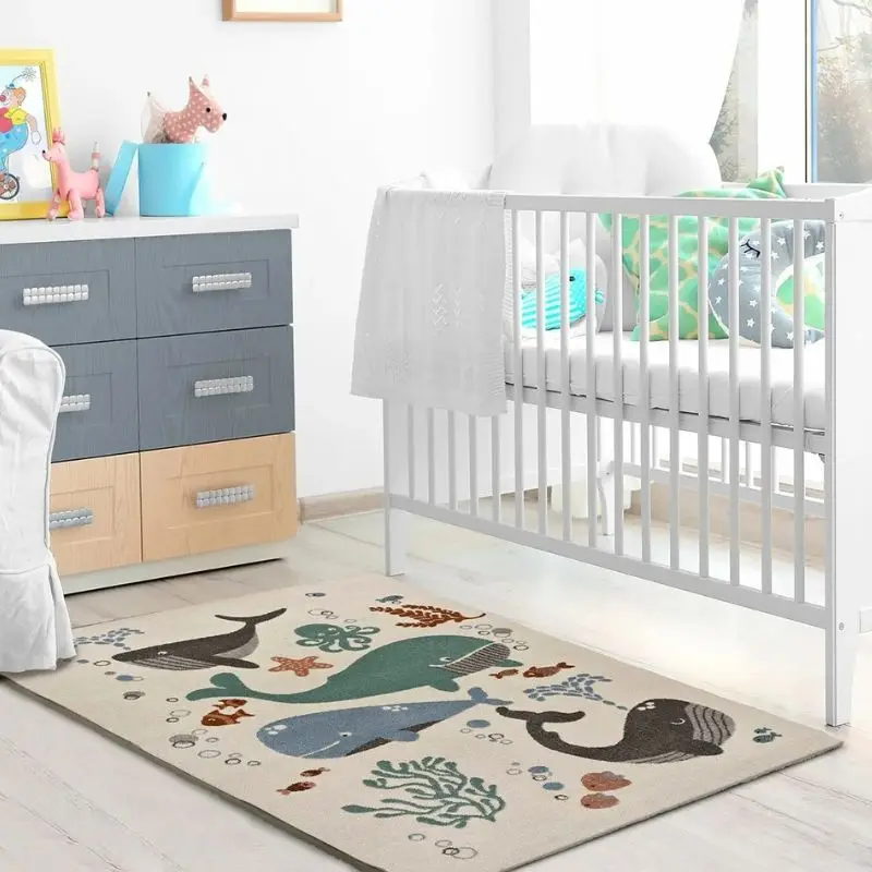 Cartoon Hairy Nursery Play Mat - Baby Nursery Carpet 评论和价格