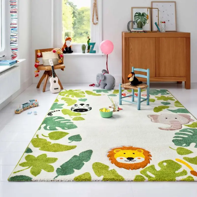 Cartoon Hairy Nursery Play Mat - Baby Nursery Carpet 评论和价格