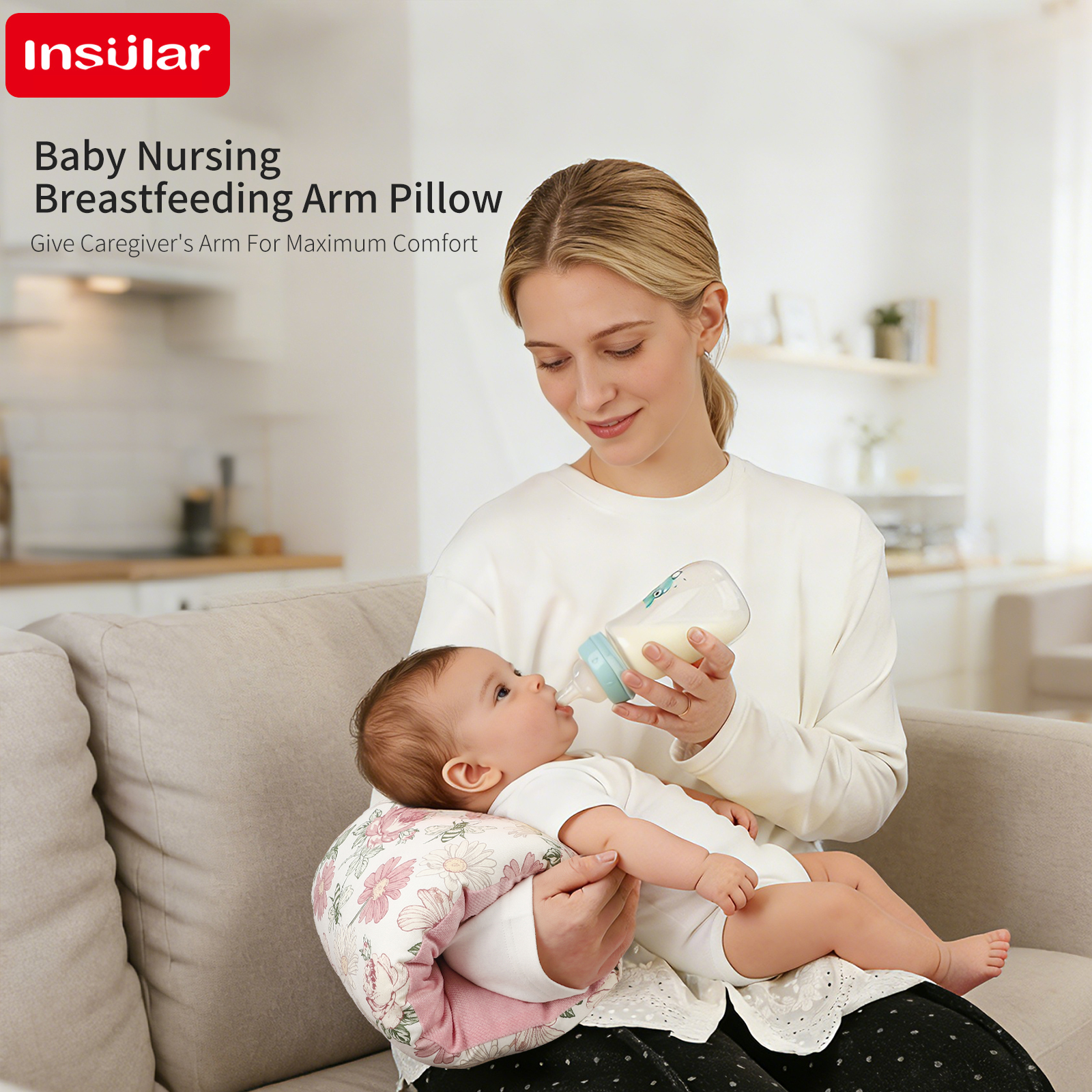 Newborn Cotton Breastfeeding A - Baby Nursery Pillow 评论和价格