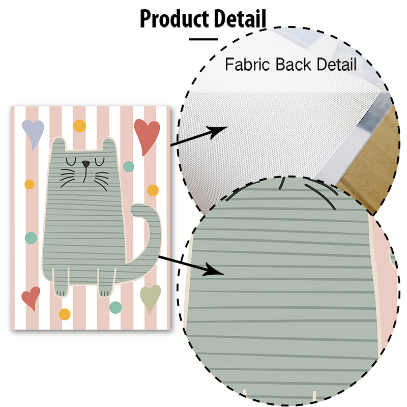 Cartoon Cat Duck Bird Apple Cu - Baby Nursery Name Wall Art 评论和价格