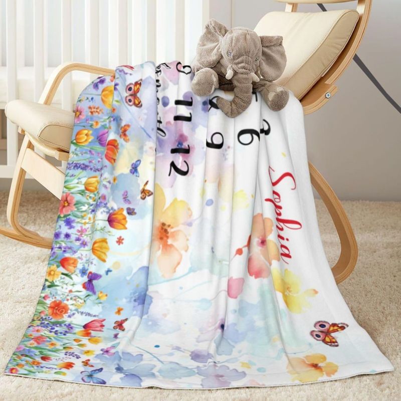VIKAMA Wildflower Butterfly Ba - Baby Nursery Mat 评论和价格