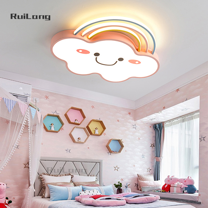 Cartoon Rainbow Cloud Ceiling  - Baby Nursery Chandelier 评论和价格