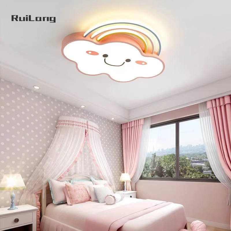 Cartoon Rainbow Cloud Ceiling  - Baby Nursery Chandelier 评论和价格