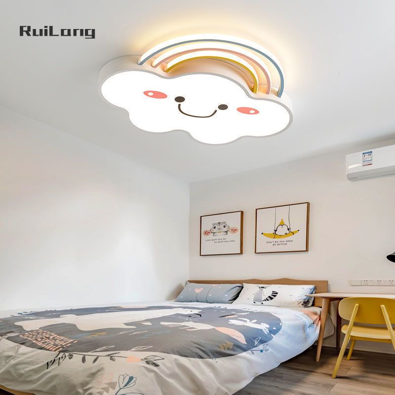 Cartoon Rainbow Cloud Ceiling  - Baby Nursery Chandelier 评论和价格