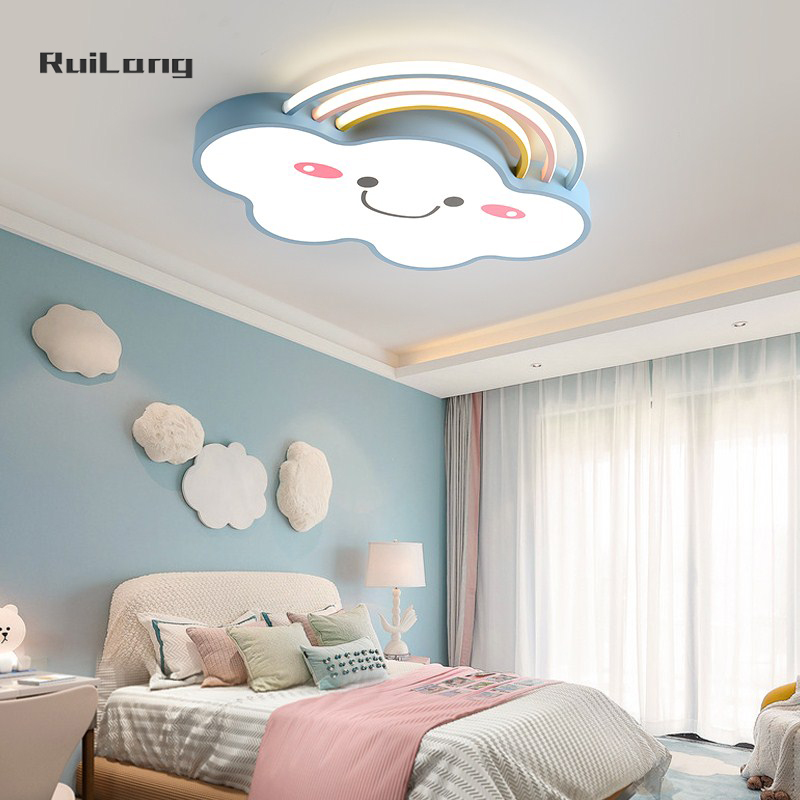 Cartoon Rainbow Cloud Ceiling  - Baby Nursery Chandelier 评论和价格