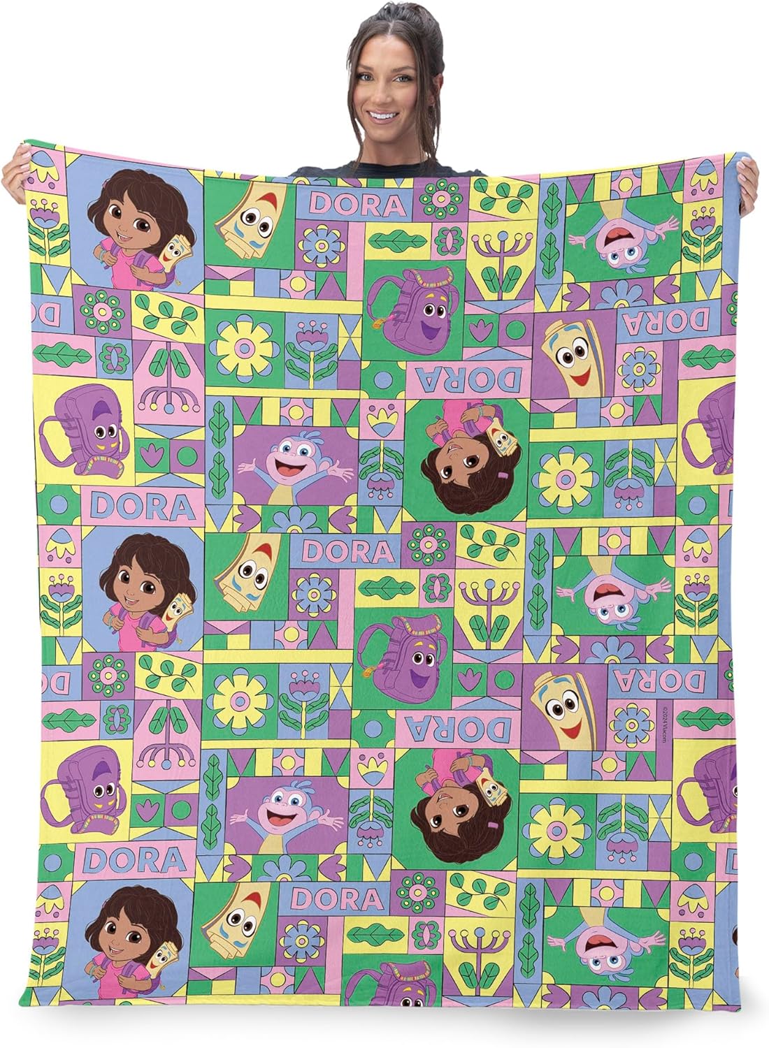 Dora the Explorer Throw Blanke - Baby Nursery Mat 评论和价格