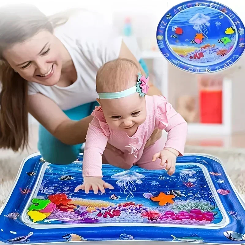 Baby Water Play Mat PVC Inflat - Baby Nursery Pillow 评论和价格
