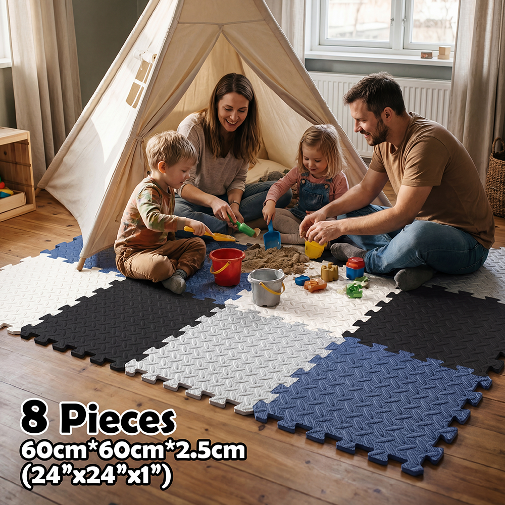 8Pcs Thickness 2.5cm Baby Play - Baby Nursery Mat 评论和价格