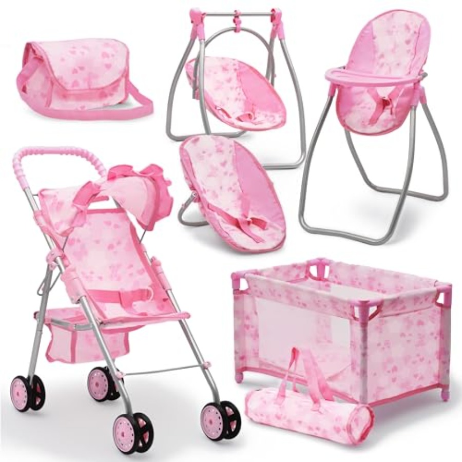 Baby Doll Stroller Bed and Swi - Baby Nursery Furniture Sets 评论和价格
