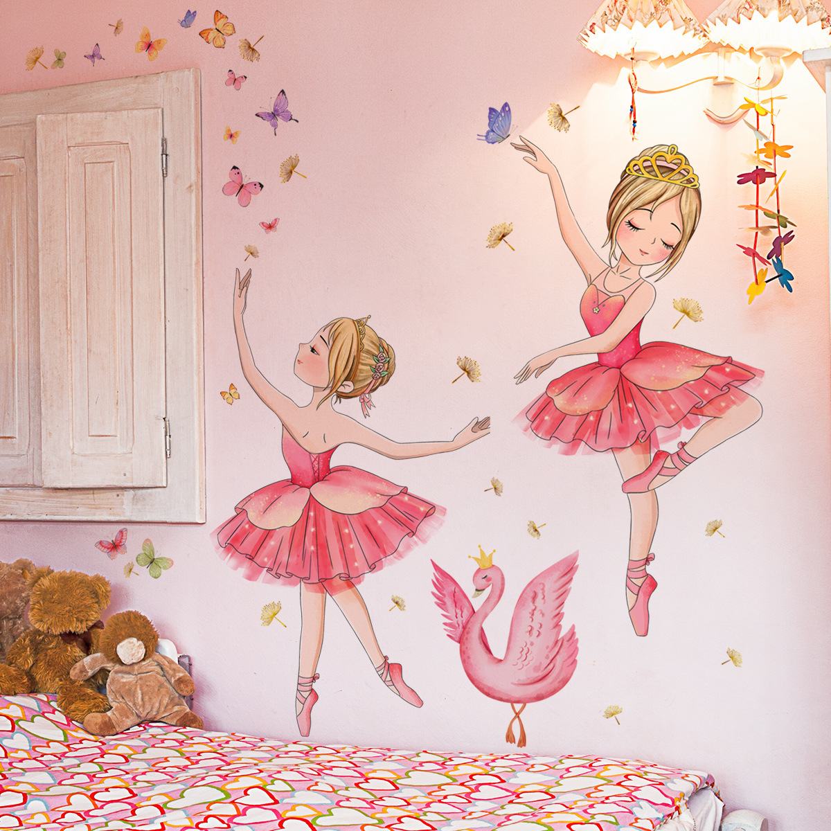 Ballet Girl Vinyl Child Wall S - Baby Nursery Ideas Girl 评论和价格