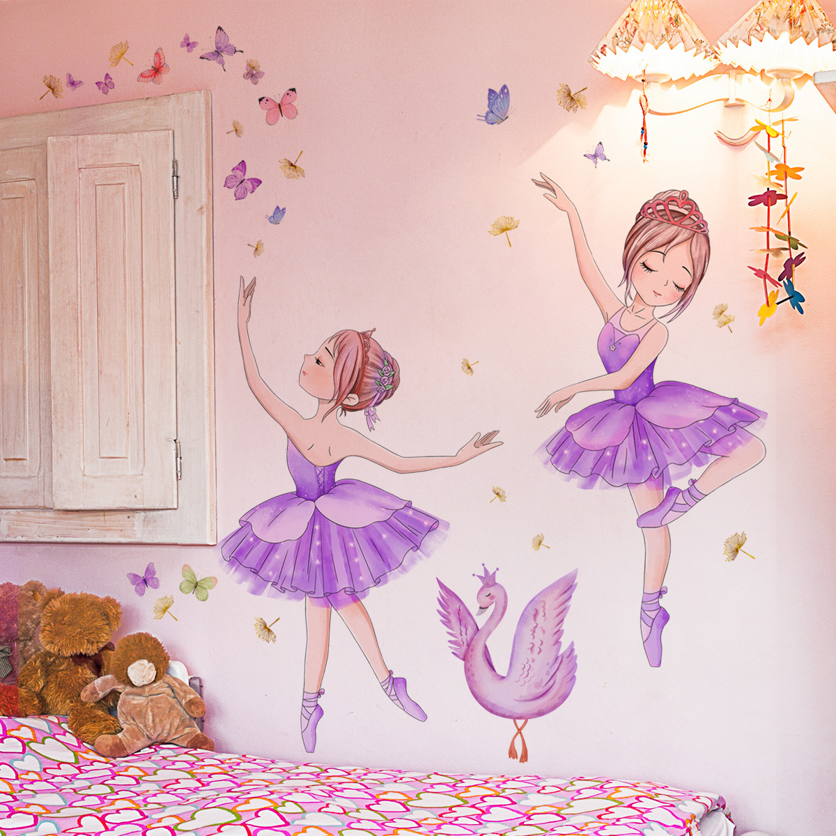 Ballet Girl Vinyl Child Wall S - Baby Nursery Ideas Girl 评论和价格