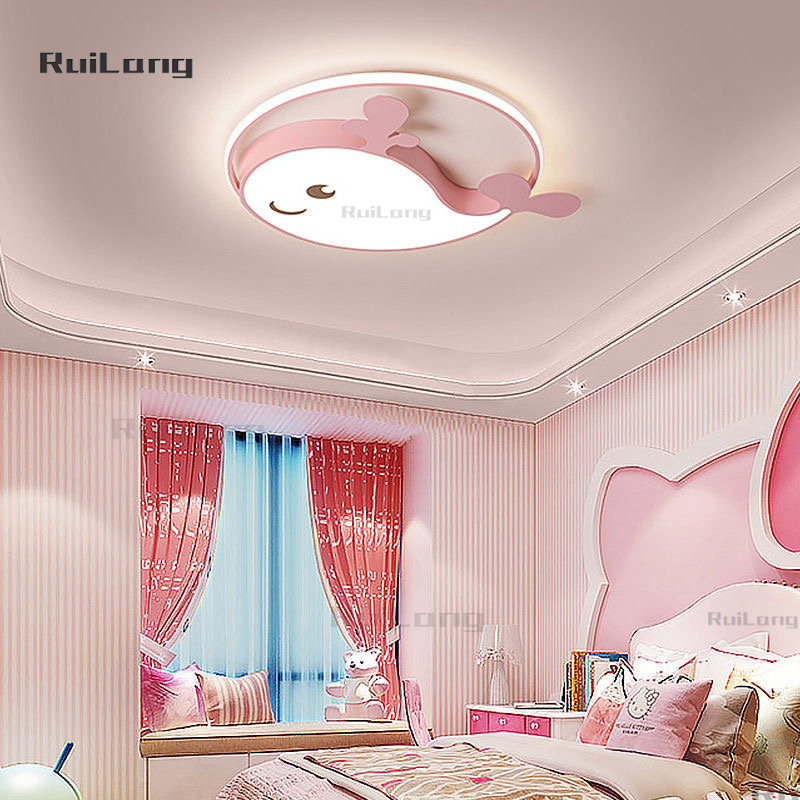 Cartoon Whale Led Ceiling Ligh - Baby Nursery Chandelier 评论和价格