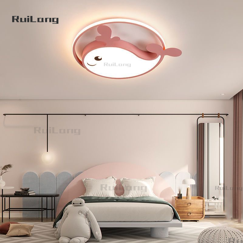 Cartoon Whale Led Ceiling Ligh - Baby Nursery Chandelier 评论和价格