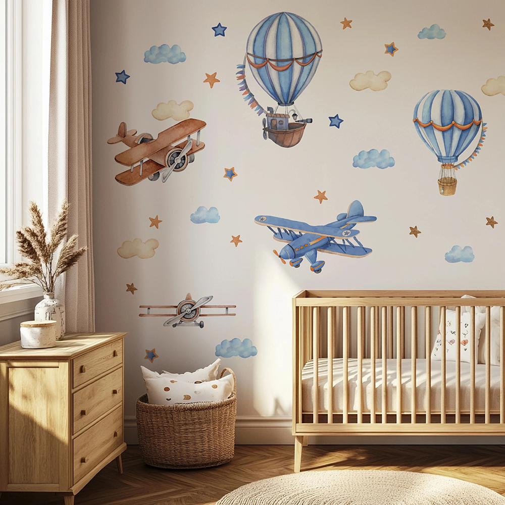 Cartoon Airplanes Hot Airballo - Baby Nursery Products 评论和价格