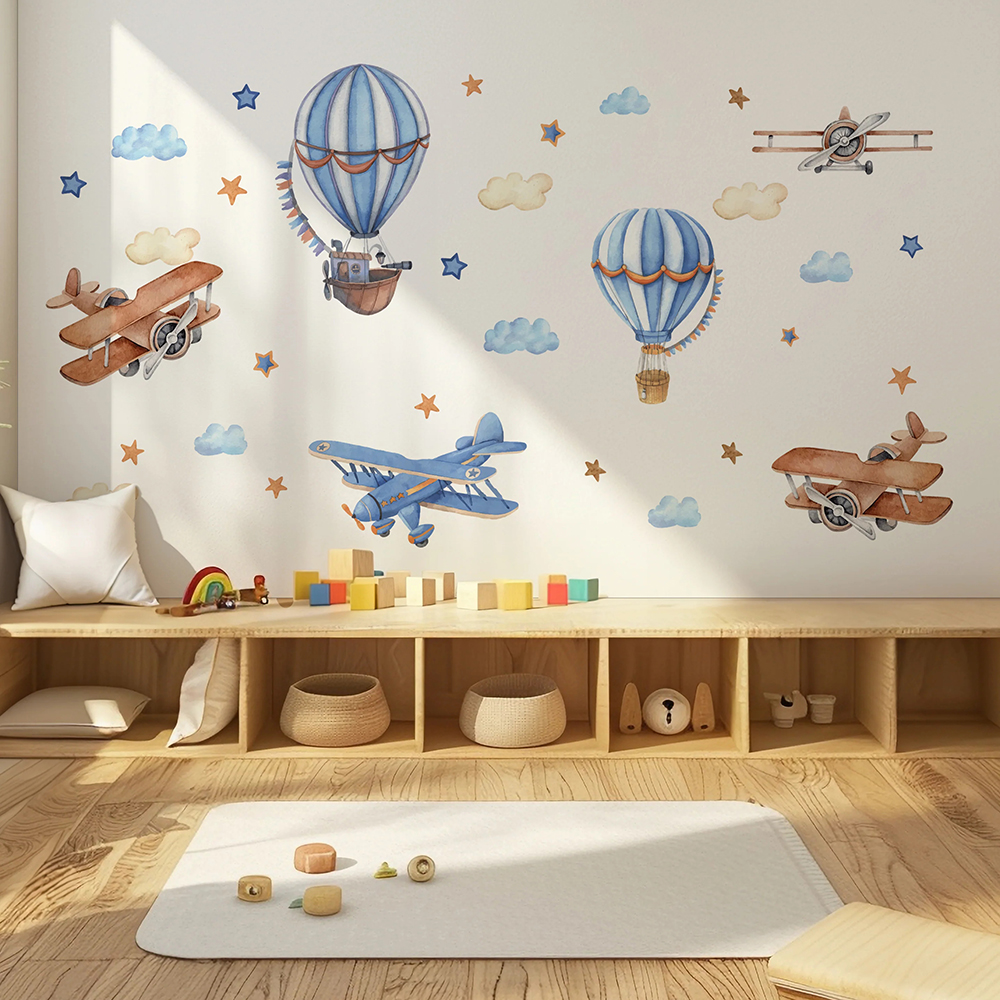 Cartoon Airplanes Hot Airballo - Baby Nursery Products 评论和价格
